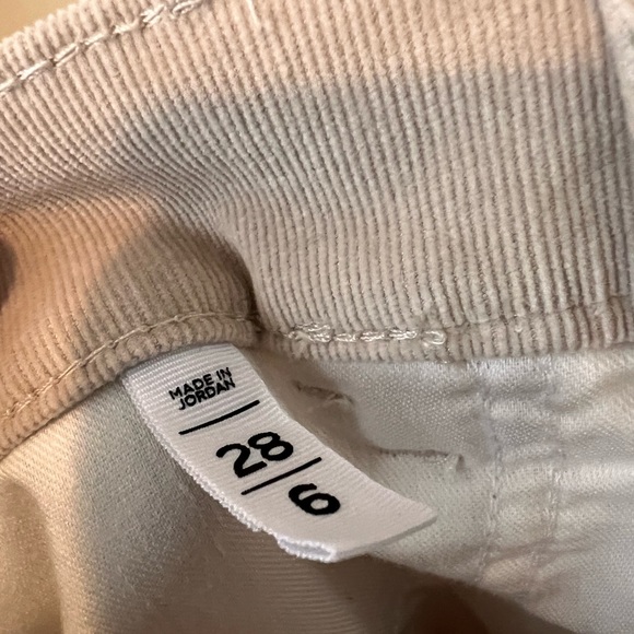 NWOT Loft ecru/light tan corduroy pants - Picture 3 of 4